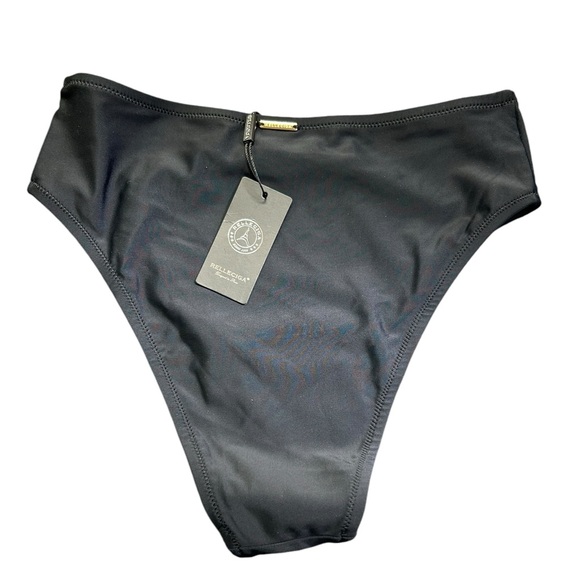 RELLECIGA women’s black high waist high cut swim bottoms size S NWT - Picture 4 of 5